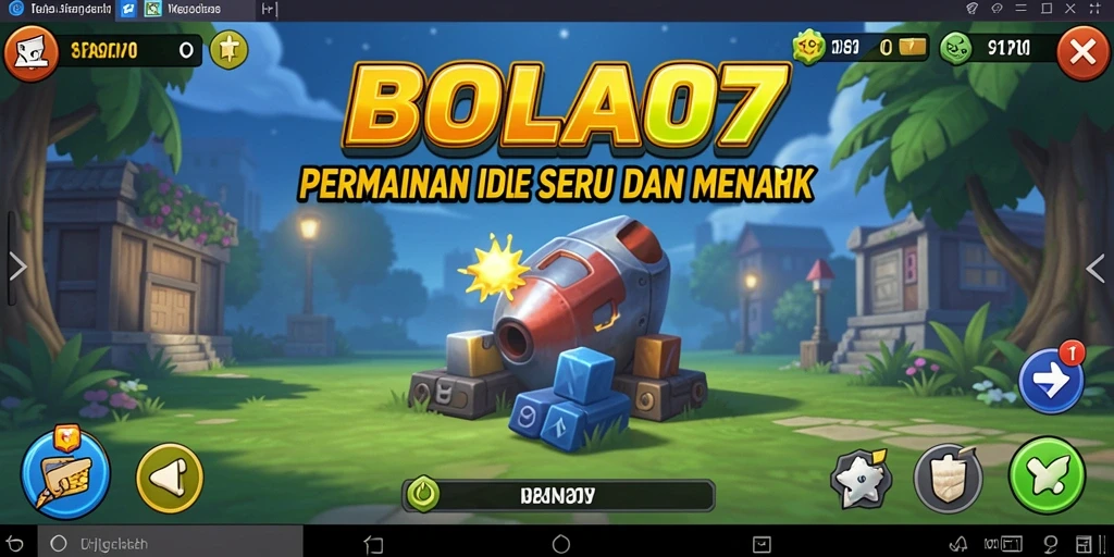 Tampilan gameplay BOLA07 yang menarik dan penuh warna.