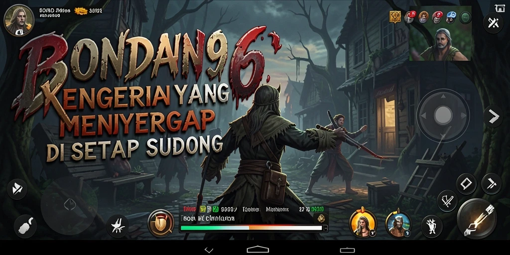 Tampilan gameplay BONDAN69 menunjukkan suasana mencekam dan karakter yang terjebak dalam kegelapan.