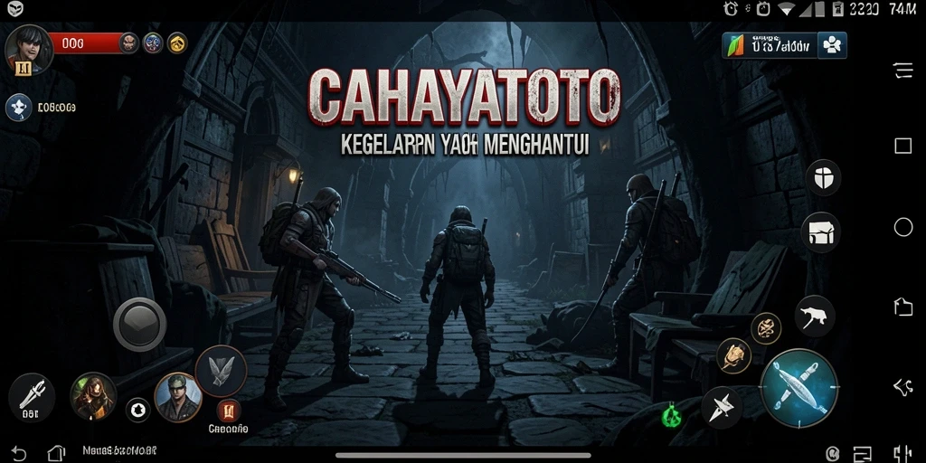 Screenshot gameplay CAHAYATOTO yang menegangkan dan mencekam.