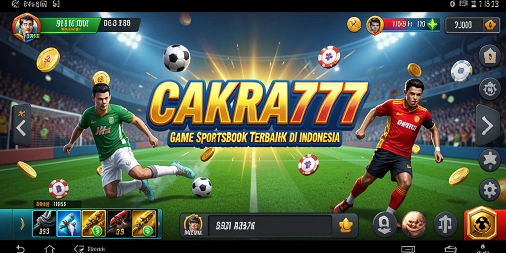 Tampilan gameplay menyenangkan dari aplikasi CAKRA777 untuk taruhan olahraga.