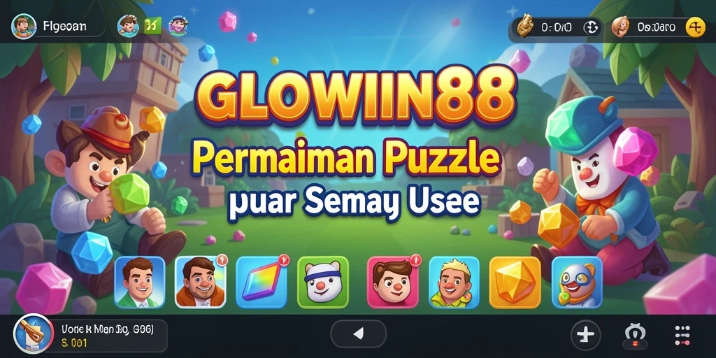 Tampilan gameplay GLOWIN88 dengan teka-teki yang menarik.