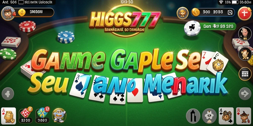 Tampilan seru permainan Gaple di HIGGS777.