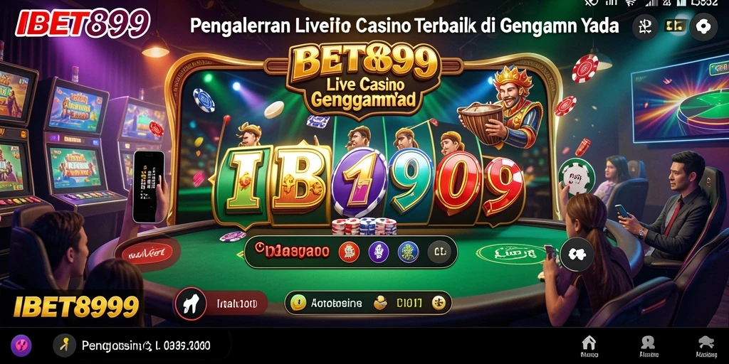 Gameplay Live Casino yang mendebarkan dan interaktif.