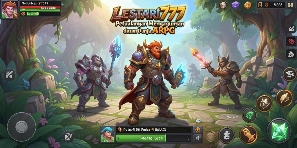 Tampilan gameplay menakjubkan dari LESTARI777 dengan aksi ARPG yang intens.