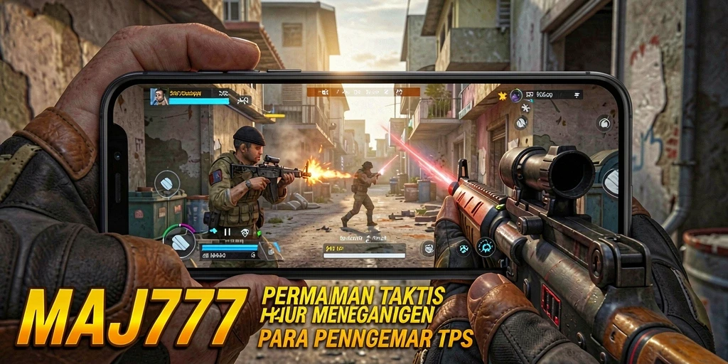 Tampilan gameplay <strong>MAJ777</strong> yang menegangkan dalam mode TPS.