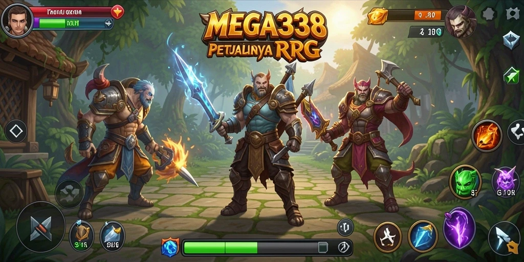 Menggambarkan petualangan seru dalam dunia fantasi MEGA338.