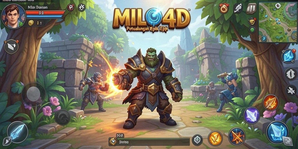 Tampilan gameplay RPG yang menarik di MILO4D.