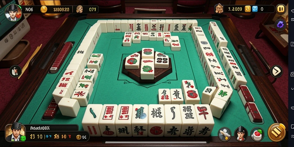 Screenshot N06 menampilkan gameplay Mahjong yang seru dan menantang.