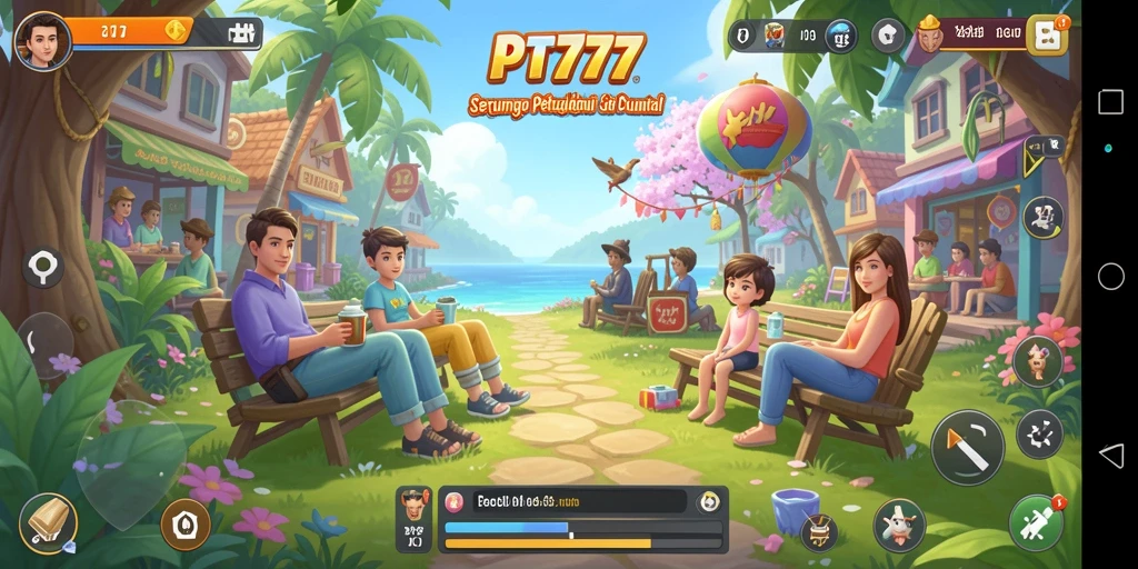 Tampilan menarik dari gameplay casual PT777 yang menghibur.