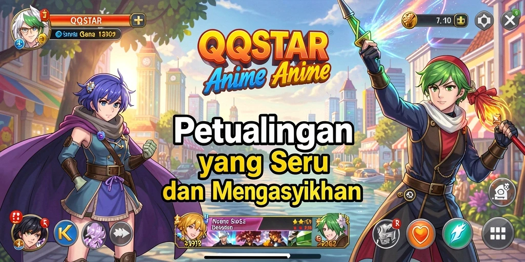 Tampilan menakjubkan dari gameplay QQSTAR yang mengasyikkan.